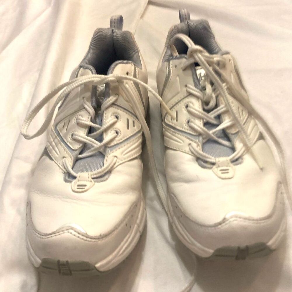 Ryka R‑Renew Women’s Walking Shoes Size 9 White Leather Rocker Sole
